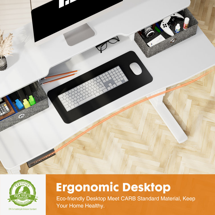 Inbox Zero Bureau pour travailler debout électrique à hauteur réglable